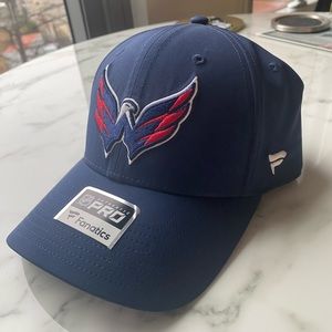 Men's Washington Capitals Fanatics Branded Navy Core Primary Logo Flex Hat S/M